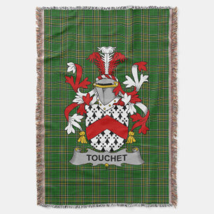 Cobertor Irish Touchet Casaco do Serviço Familiar de Armas 