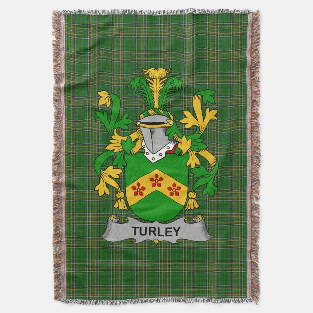 Cobertor Irish Turkey ou MacCurley Casaco do Centro Familia (Frente Vertical)