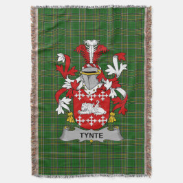 Cobertor Irish Tynte Casaco do Armamento Family Crest Irlan