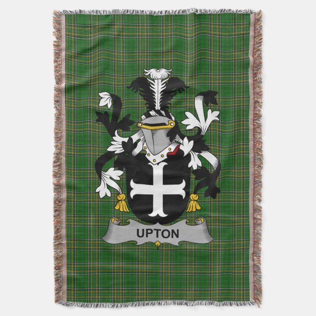 Cobertor Irish Upton Casaco do Armamento Family Crest Irlan (Frente Vertical)