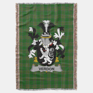 Cobertor Irish Verdon Casaco do Serviço Familiar de Armas I