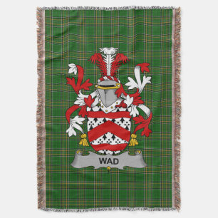 Cobertor Irish Wad Casaco do Serviço Familiar de Armas Irla