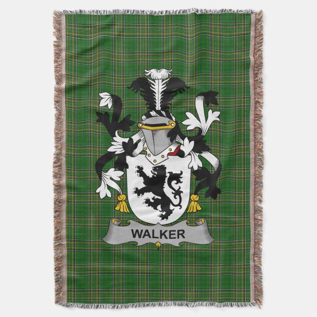 Cobertor Irish Walker Casaco do Serviço Familiar de Armas I (Frente Vertical)