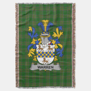 Cobertor Irish Warren Casaco do Serviço Familiar de Armas I