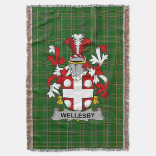 Cobertor Irish Wellesby Casaco do Serviço Familiar de Armas