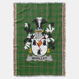 Cobertor Irish Whalley Casaco de Arms Family Crest Irlanda
