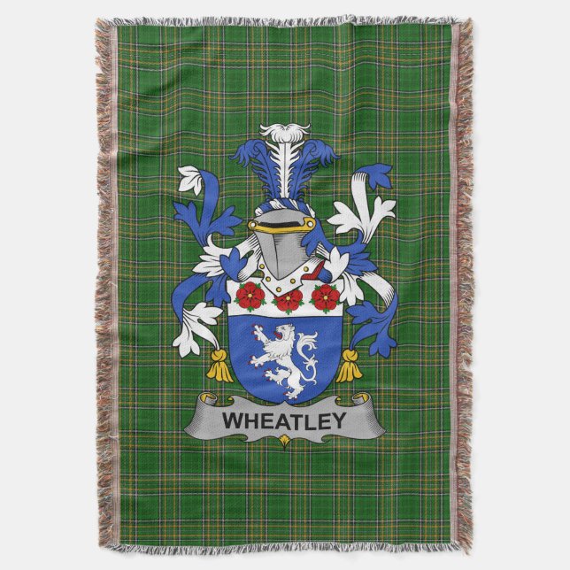 Cobertor Irish Wheatley Casaco de Arms Family Crest Irlanda (Frente Vertical)