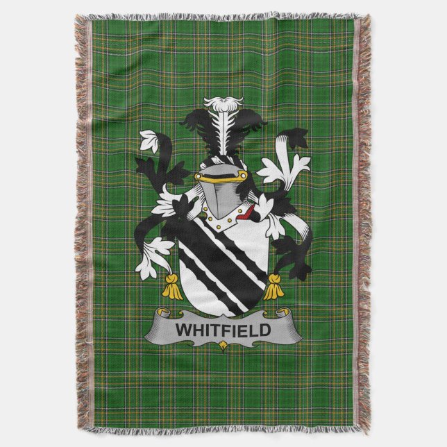 Cobertor Irish Whitfield Casaco do Armamento Family Crest I (Frente Vertical)