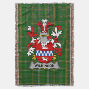 Cobertor Irish Wilkinson Casaco de Armas Serviço Familiar I
