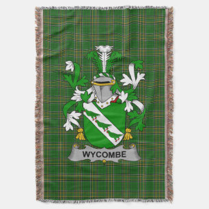 Cobertor Irish Wycombe Casaco do Serviço Familiar de Armas 
