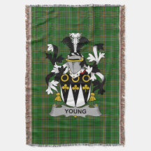 Irish Young Casaco of Arms Family Crest Irlanda