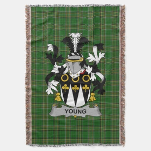 Cobertor Irish Young Casaco of Arms Family Crest Irlanda