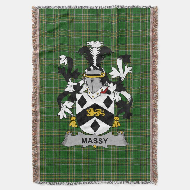 Cobertor Irlandês Massy ou Massey Casaco da Guarda Familiar (Frente Vertical)
