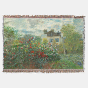 Cobertor Jardim do Artista Monet em Argenteuil Pintura
