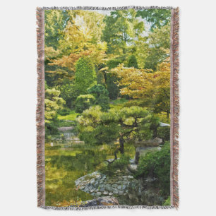 Cobertor Jardim Japonês - Estética Tradicional