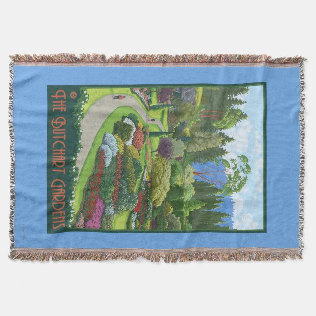 Cobertor Jardins de Butchart - baía de Brentwood (Frente)