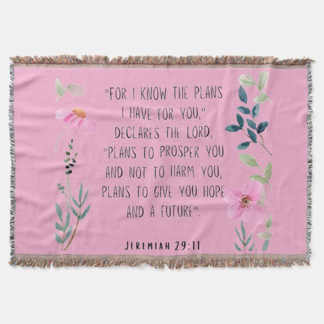 Cobertor Jeremias 29:11  (Frente)