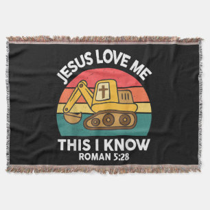 Cobertor Jesus Me Ama Isso Eu Conheço O Escavador Christian