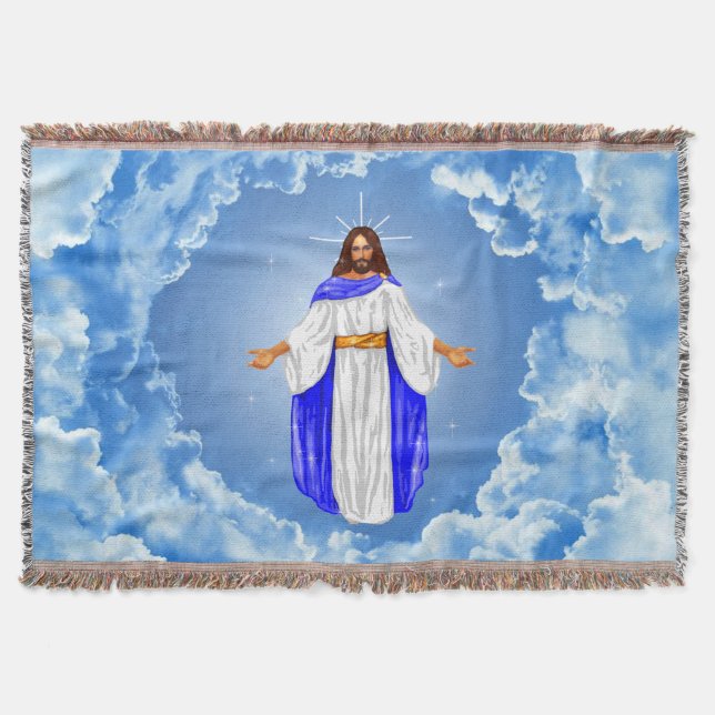 Cobertor Jesus nas Nuvens (Frente)