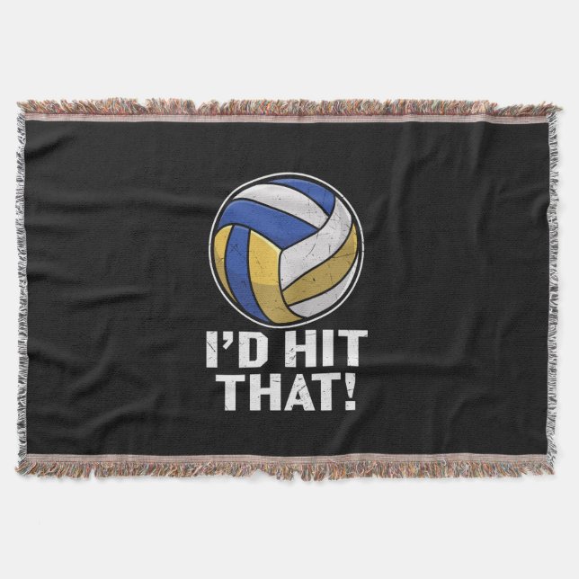 Cobertor Jogador de Voleibol | Eu Atingiria Que (Frente)