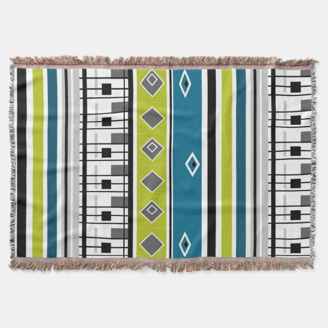 Cobertor Jogar Retro de Banquete, 60, popular, moda, bl (Frente)