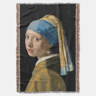 Cobertor Johannes Vermeer - Rapariga com um Ouriço de Pér