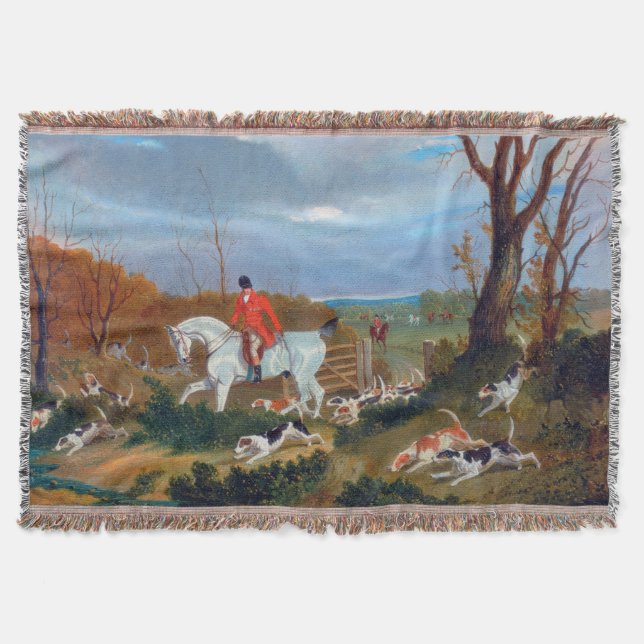 Cobertor John Frederick Herring A Caça Suffolk 1833 (Frente)