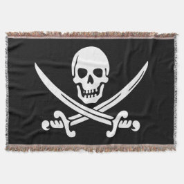 Cobertor Jolly Roger Pirate Flag