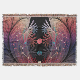 Cobertor Jonglage Abstrato Modern Fantasy Fractal Art