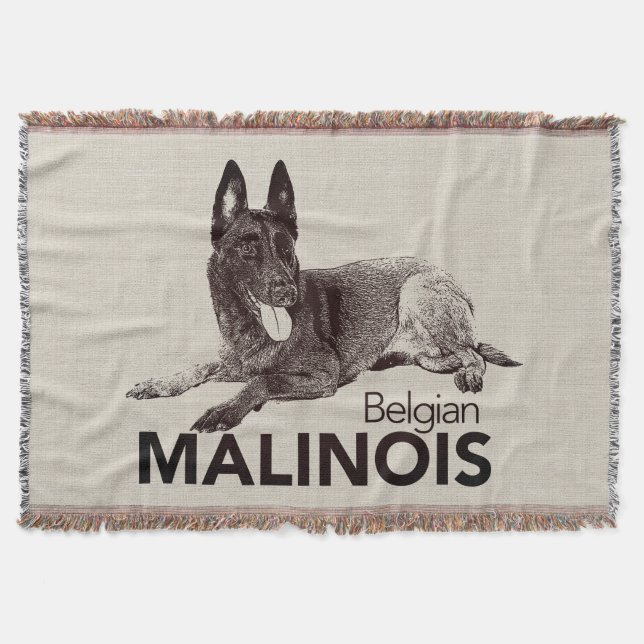Cobertor k9 unidade - Malinois - pastor belga - Mechelaar (Frente)