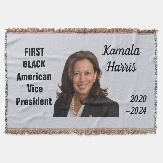 Cobertor KAMALA HARRIS Throw Blanket (Frente)