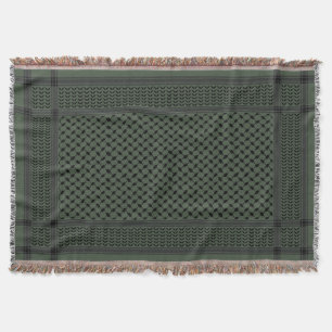 Cobertor Keffiyeh Palestine - Padrão Verde