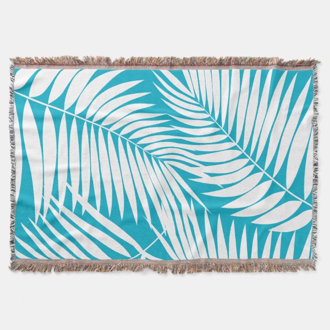 Cobertor Kona Palms Hawaiian Leaf Tropical (Frente)