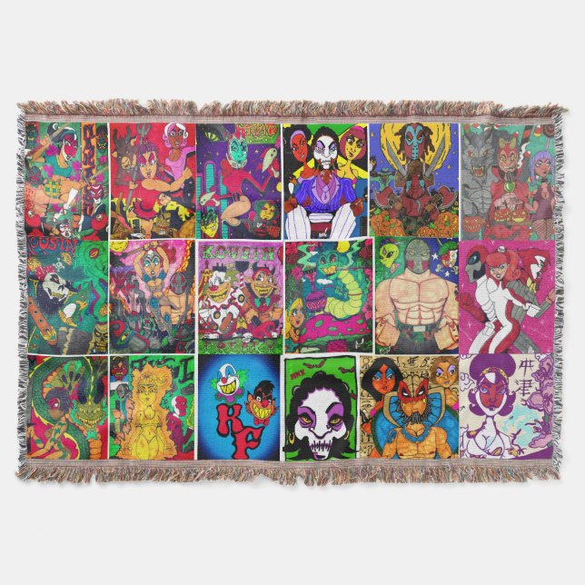 Cobertor Kousin Freaky Multiple Design (Frente)