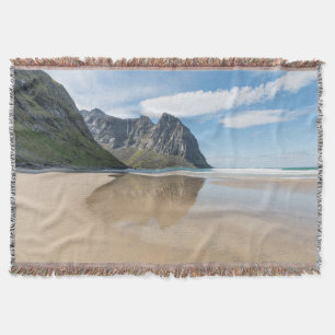 Cobertor Kvalvika Lofoten Noruega