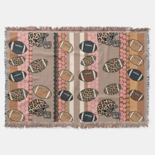 Cobertor Lã de Futebol Coquette com Estampa de Leopardo (3)