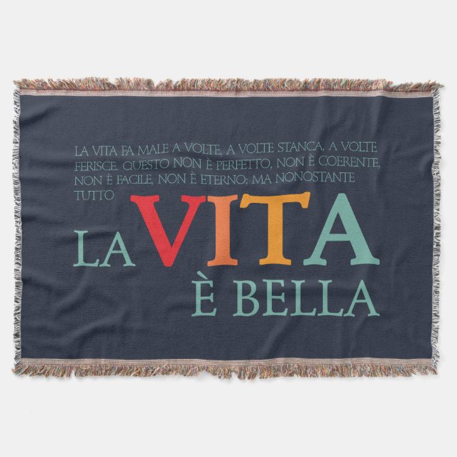 Cobertor La vita è bella (Frente)