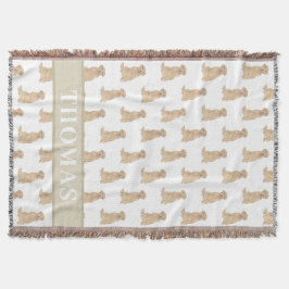 Cobertor Labrador personalizado (Dudley)