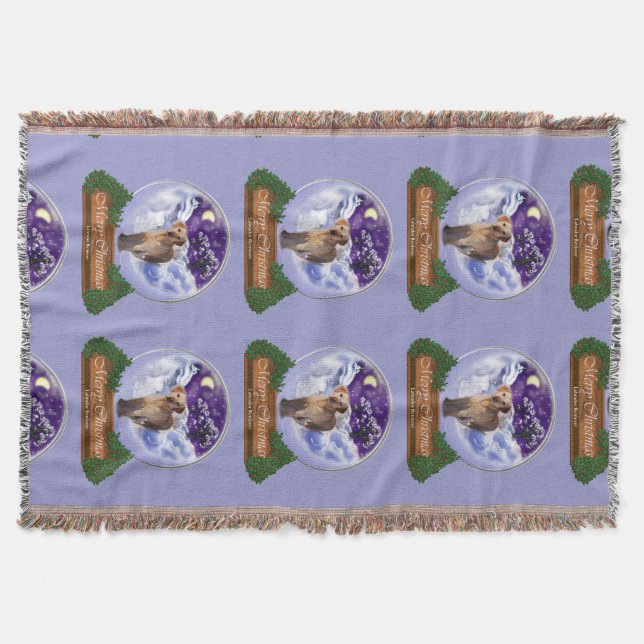 Cobertor Labrador Retriever Christmas (Frente)