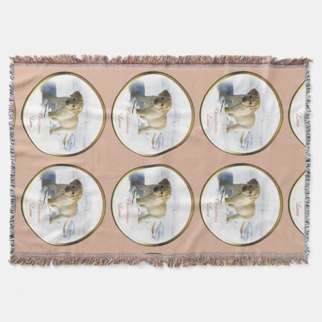 Cobertor Labrador Retriever Christmas (Frente)