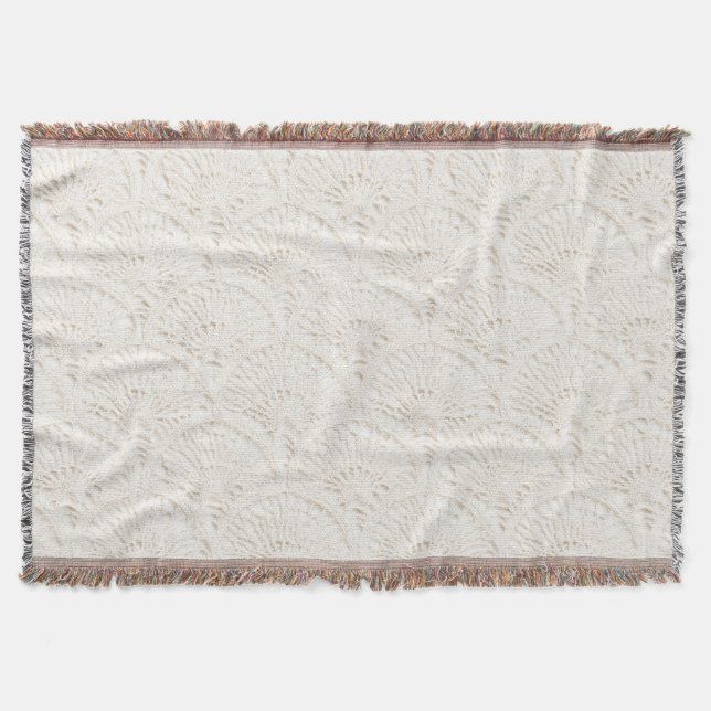 Cobertor Lace Falsa Branco Creme (Frente)