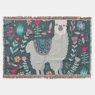 Cobertor Lama Floral: Portas Desenhadas À Mão Vintage