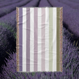 Cobertor Lavanda de Ombre - Faixa de campo púrpura e verde