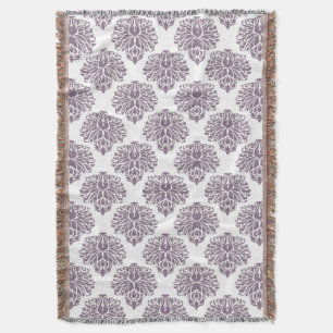 Cobertor Lavanda Elegante Damask