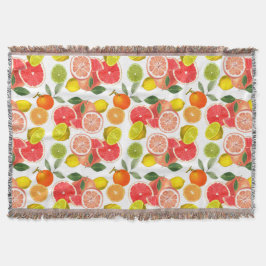 Cobertor Lemon Floral white daisy Pattern