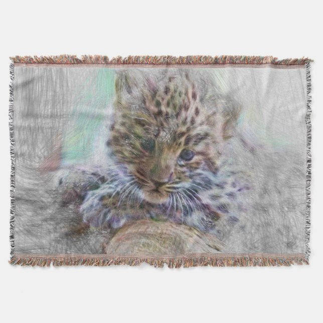Cobertor leopardo-do-bebê (Frente)
