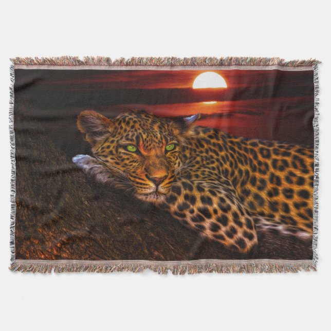Cobertor Leopardo Sunset (Frente)