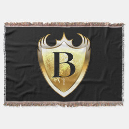 Cobertor Letra B alfabeto maiúsculo