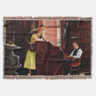 Cobertor Licença de casamento por Norman Rockwell