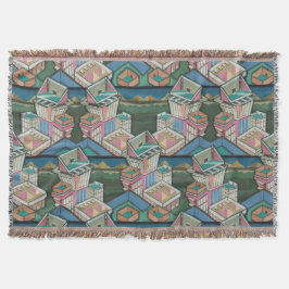 Cobertor Licorice atribui colagem 3D no suede